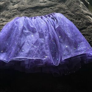 Sparkling Starry Kids Skirt in Purple